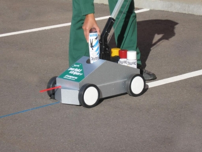 Bodenmarkierungsfarbe Ampere TRAFFIC | 1 Karton mit 12 Dosen á 500ml